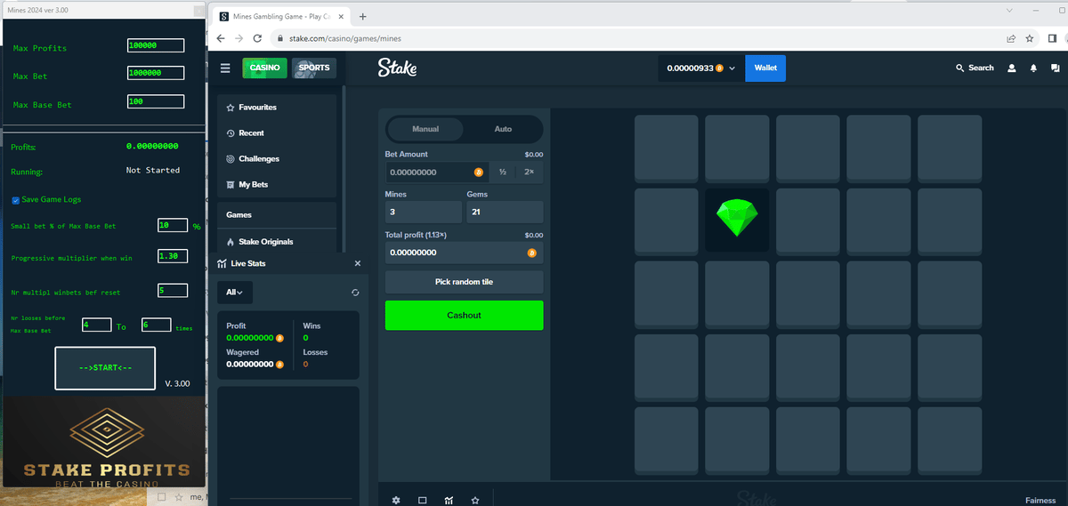 Stake Mines Bot 2024 lifetime license