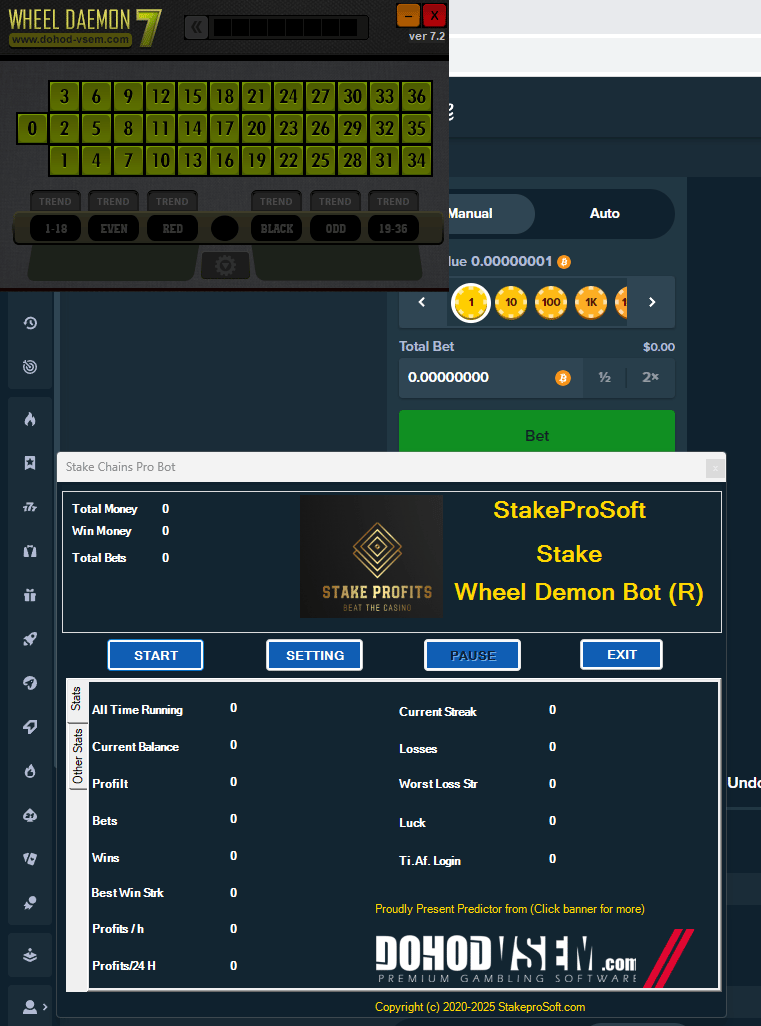 Wheeldemon Stake Roulette Bot