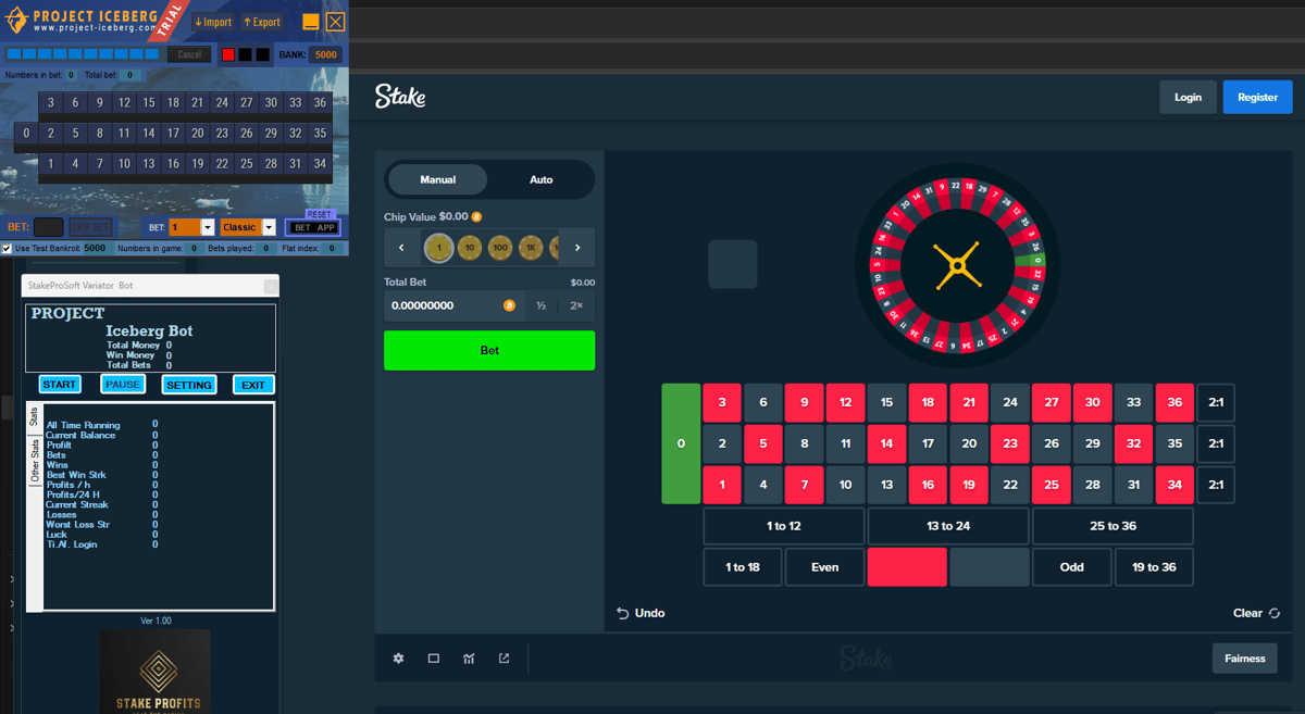 Stake Iceberg Project Roulette Bot